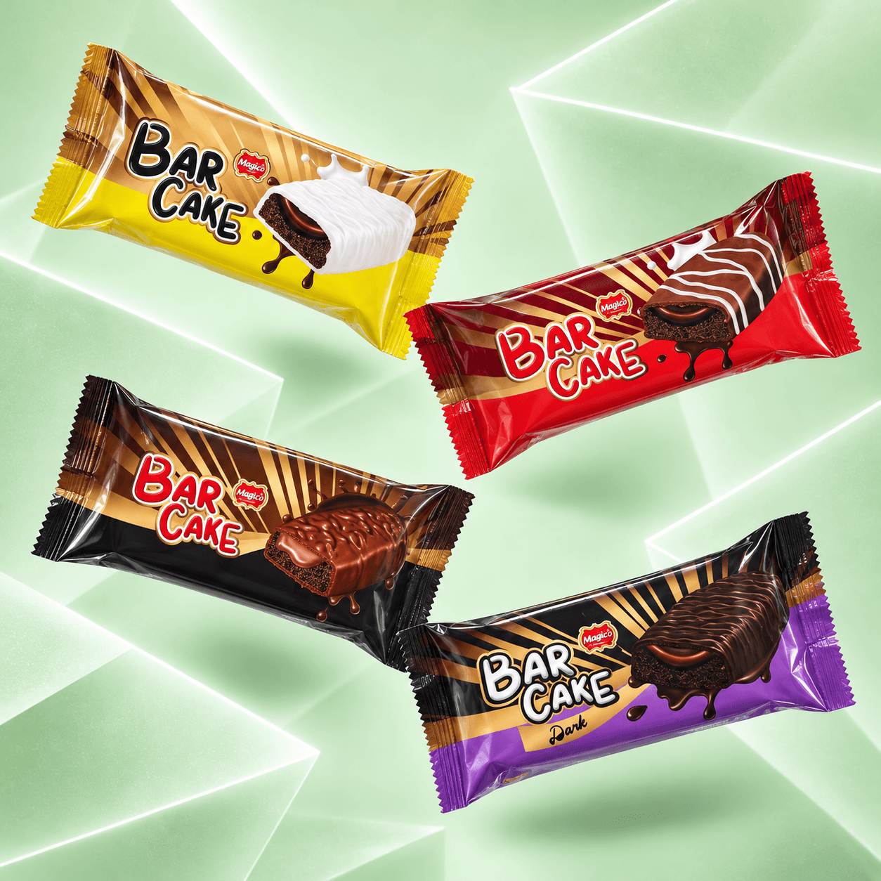 MAGICO Bar Cake — composición comercial