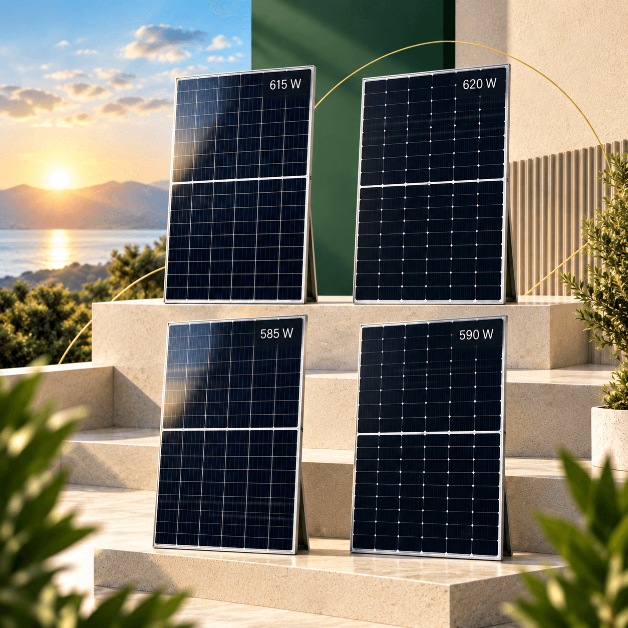 Módulos solares GCL de 585 W, 590 W, 615 W y 620 W