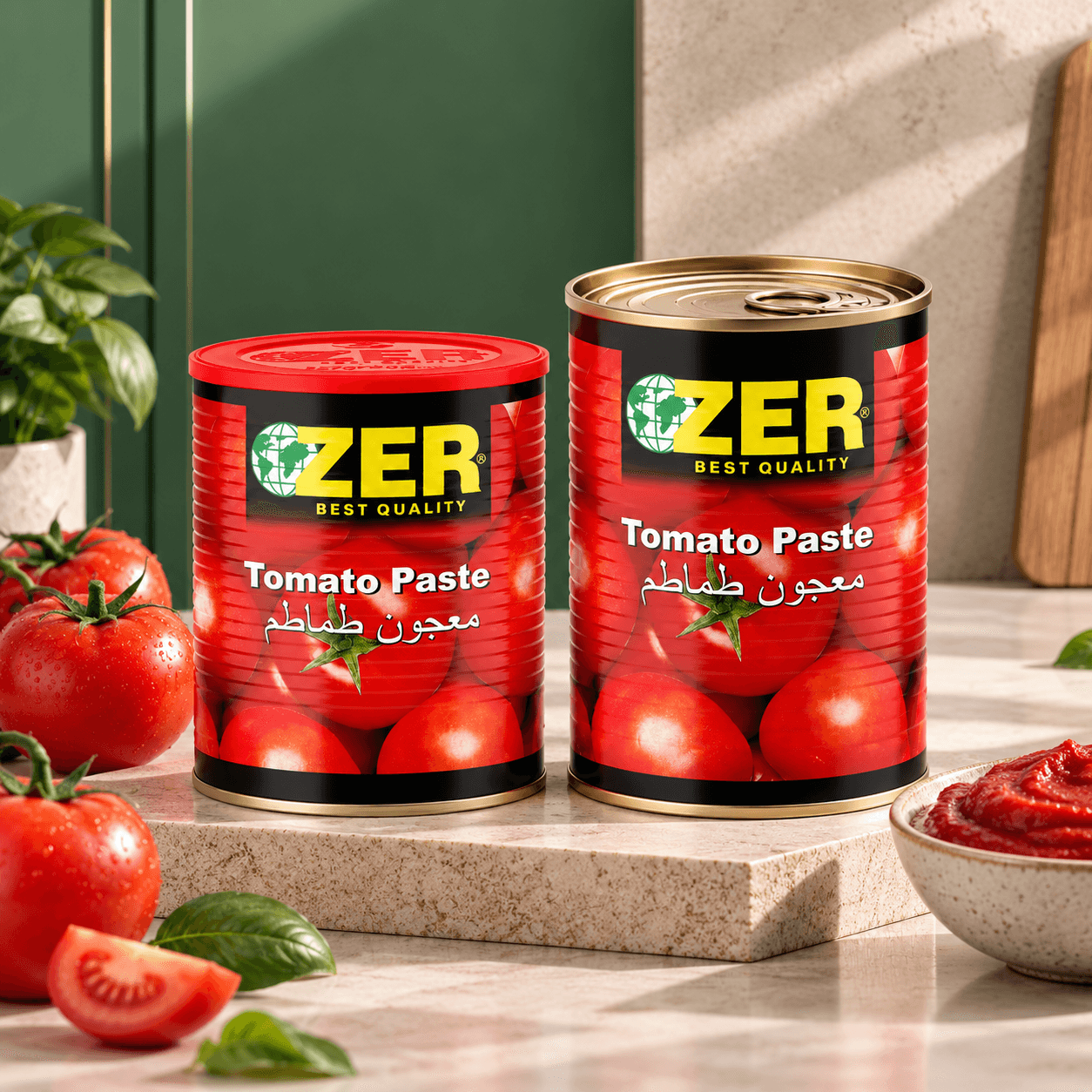 Pasta de tomate ZER de 400 g y 830 g